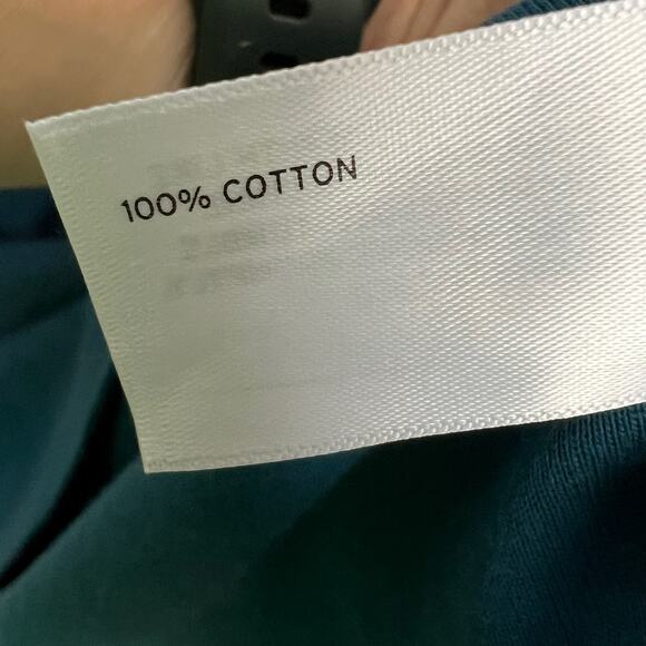 Duluth Trading Women's SZ XL Blue Longtail T 3/4 Sleeve Tunic Cotton Square Neck - Picture 5 of 6